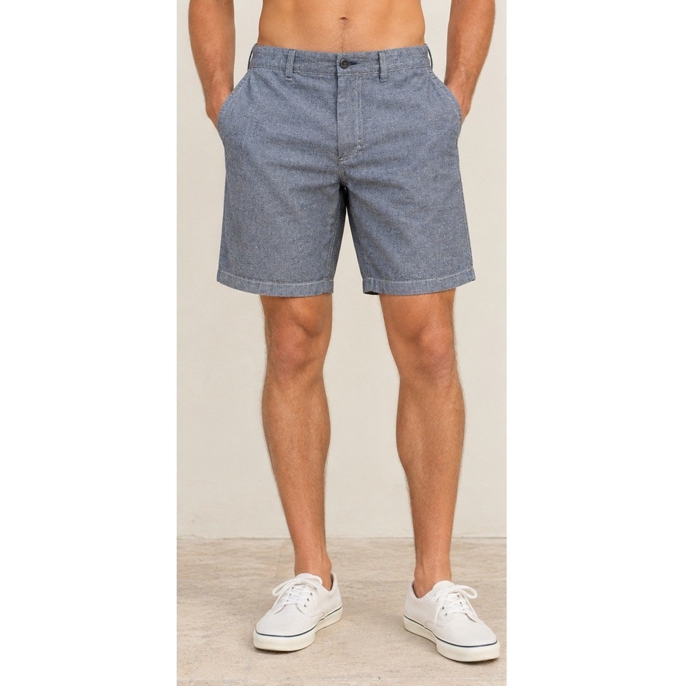 J.Crew Stanton Shorts Mens 38 Blue Chino Flat Front preppy golf Athleisure walk